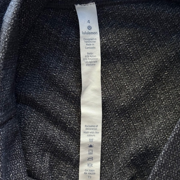 Lululemon Wunder Under 28" Hi-Rise Tight Luon Variegated Knit Heathered Black - Picture 16 of 16